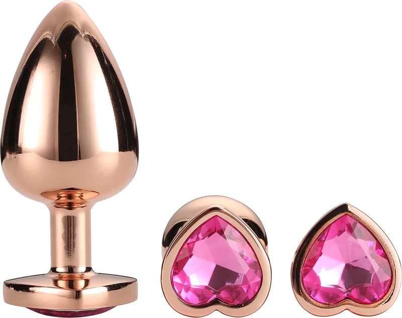 Dream Toys Gleaming Love srebrni komplet čepov komplet rožnato zlatih čepov
