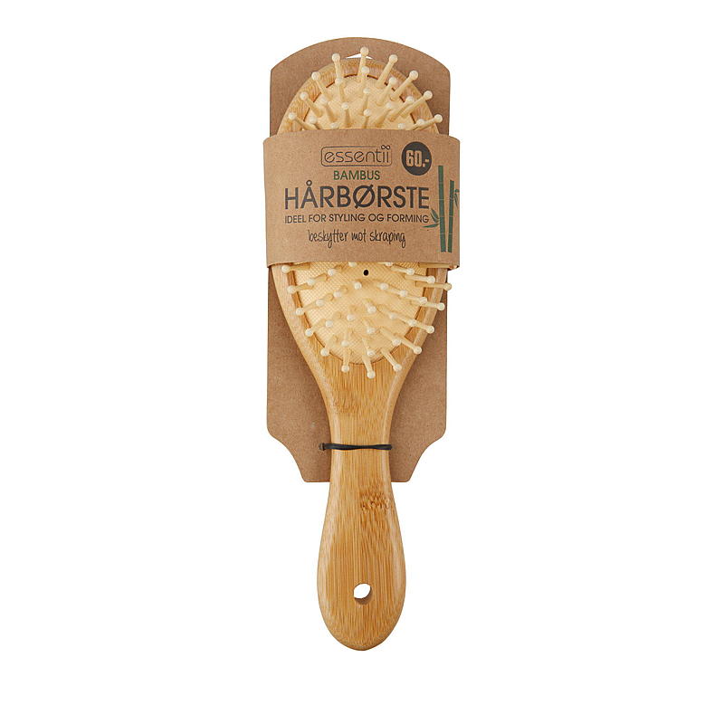 Brosse à cheveux ovale en bambou Essentii