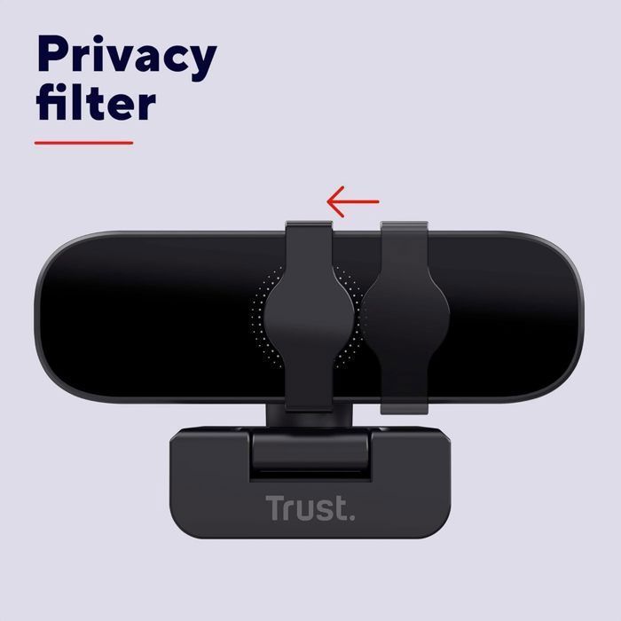 Cámara web USB - TRUST - Tanor - Full HD 1080p - Micrófono integrado - Obturador de privacidad - PC/Mac