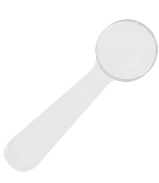 Ivoorwitte plastic maatlepel 2 ml