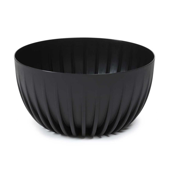 Donica Stripped ECO recykling czarna 24xh14 cm