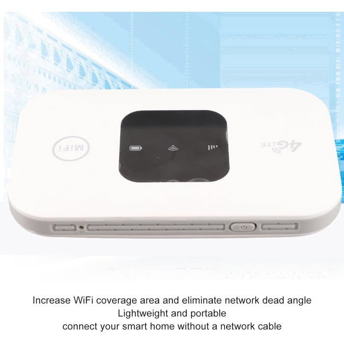 Router portátil FEBEST 4G con tarjeta SIM - Punto de acceso WiFi - Alta velocidad - Gran cobertura - De 8 a 10 usuarios