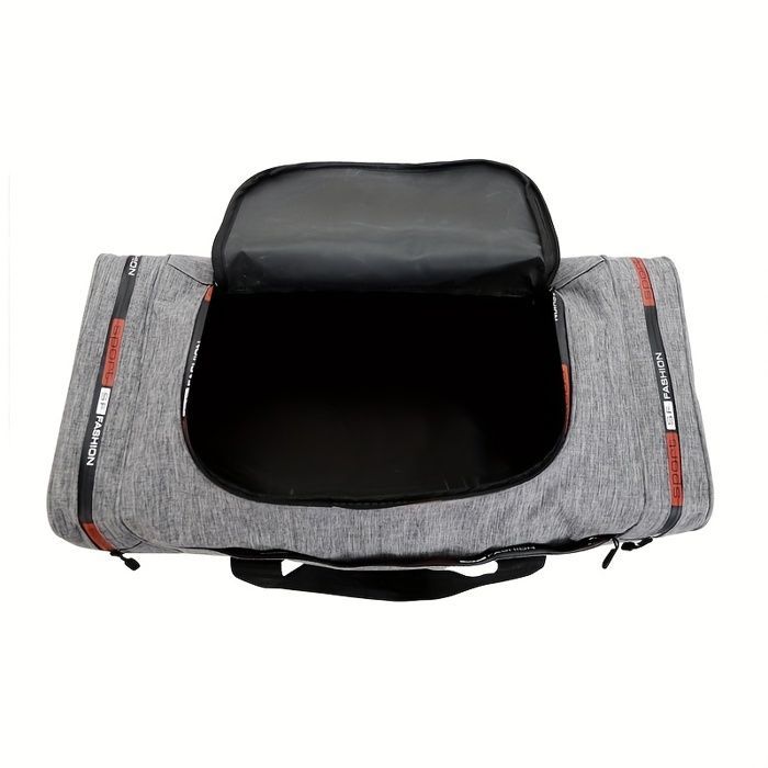 Bolsa de viaje plegable - Múltiples bolsillos - Gris - Tamaño grande - Plegable