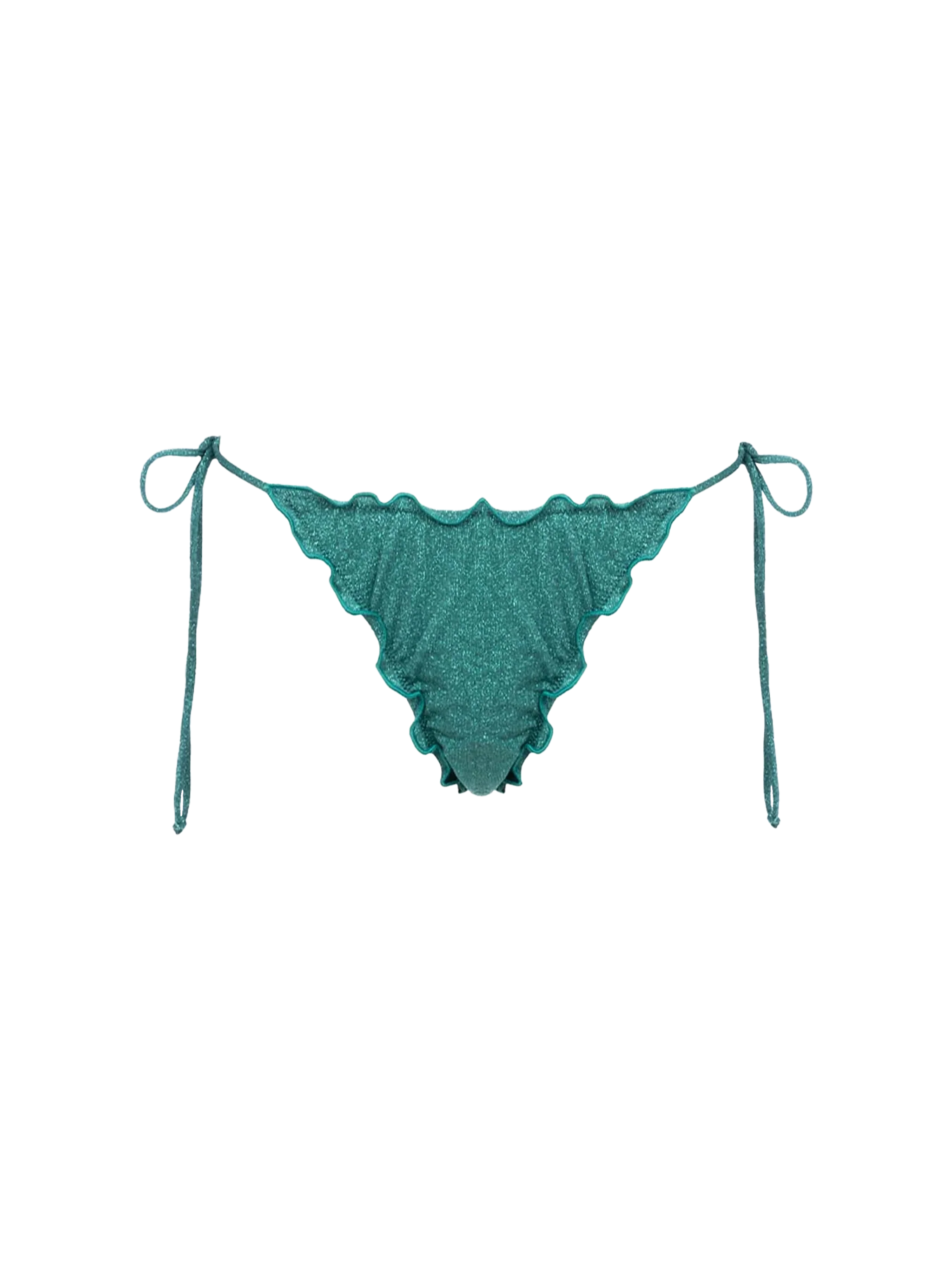 Casual bikinibroekje voor dames in aquamarijnkleurige lurex, Miami