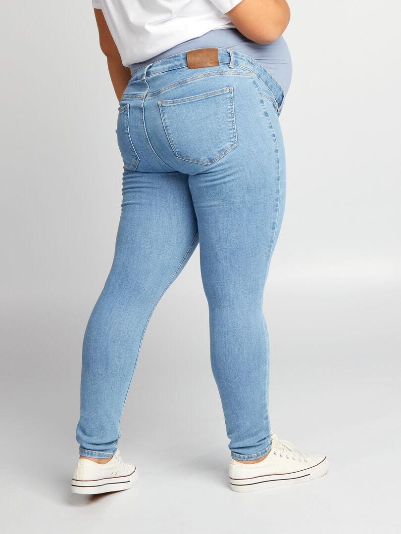 Calça jeans skinny para gestantes - Azul