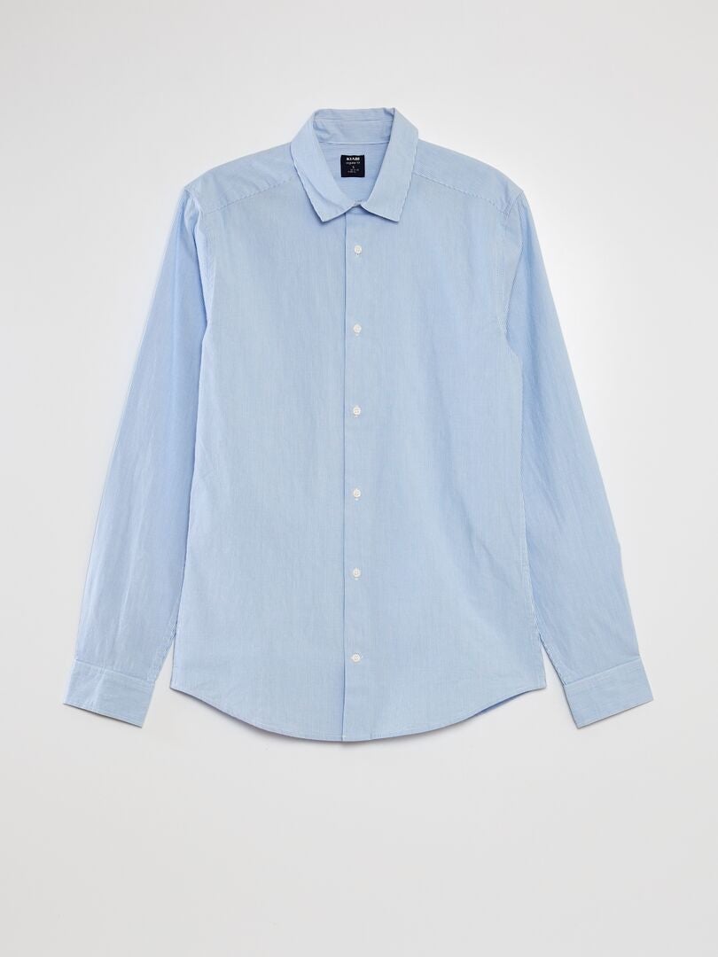 Katoenen shirt - BLAUW