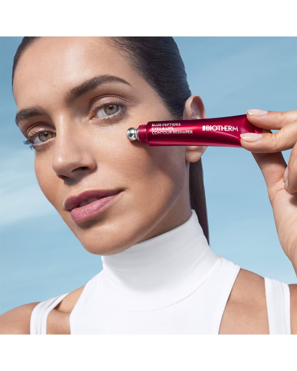BIOTHERM Peptide albastre remodelează ochii și buzele – efect de lifting și sculptare