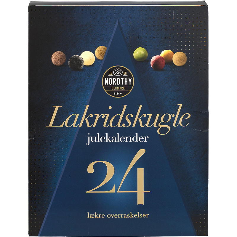 Adventskalender 260 g/lakrits Nordthy
