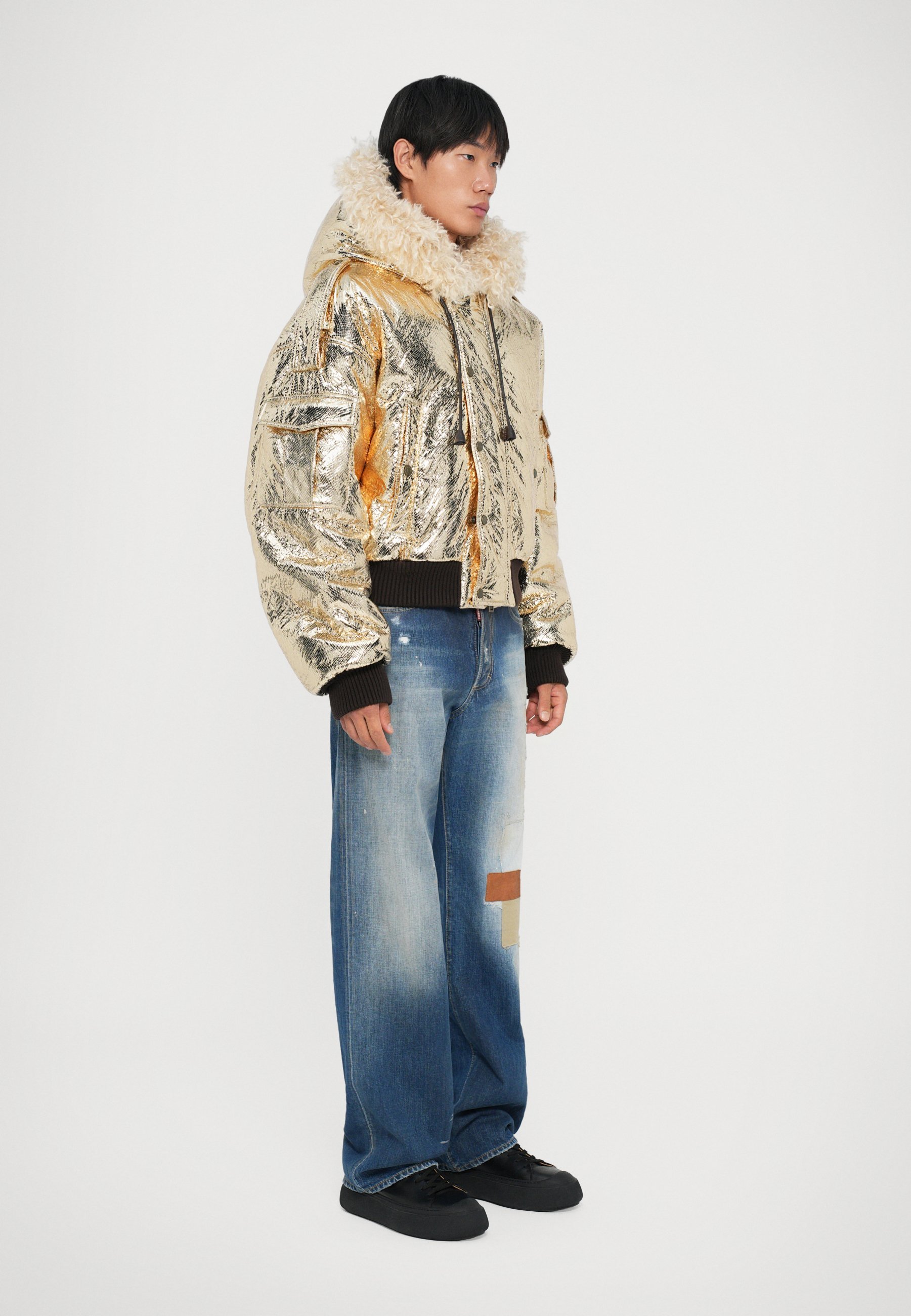 Dsquared2 PARADISE - Veste d'hiver - couleur or