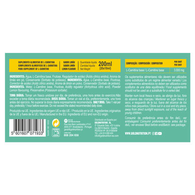 GOLDNUTRITION L-Carnitine 3000 Citroensmaak 20 stuks