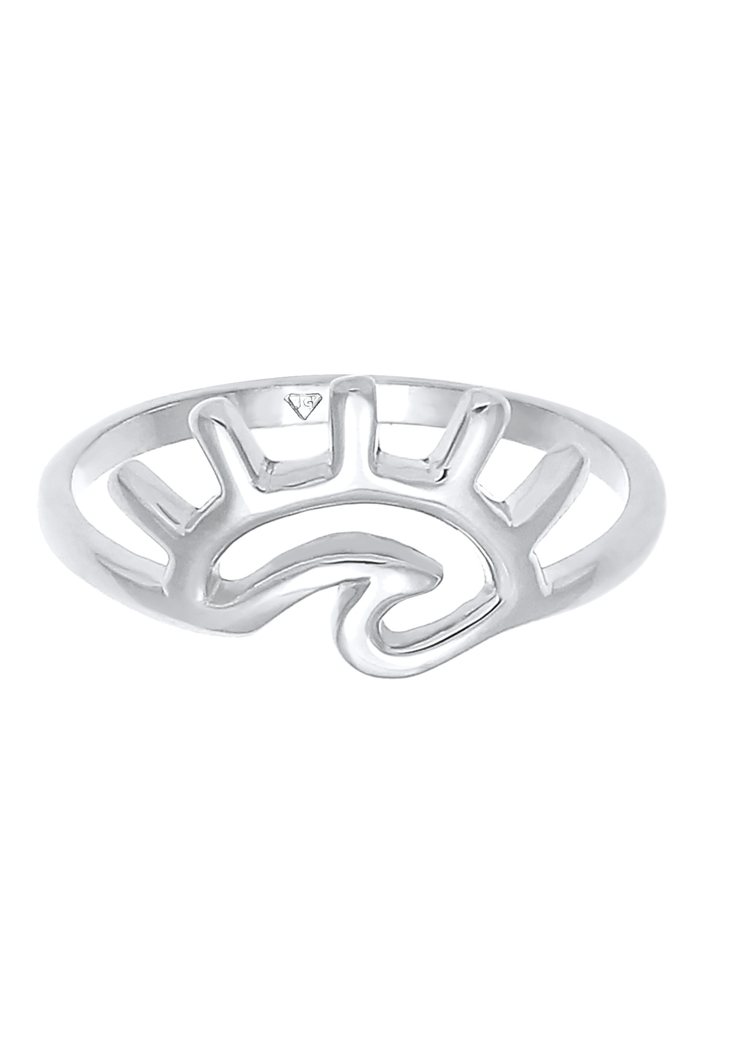 Elli Blogueuse des tendances estivales des vagues de la mer au lever du soleil en argent sterling 925