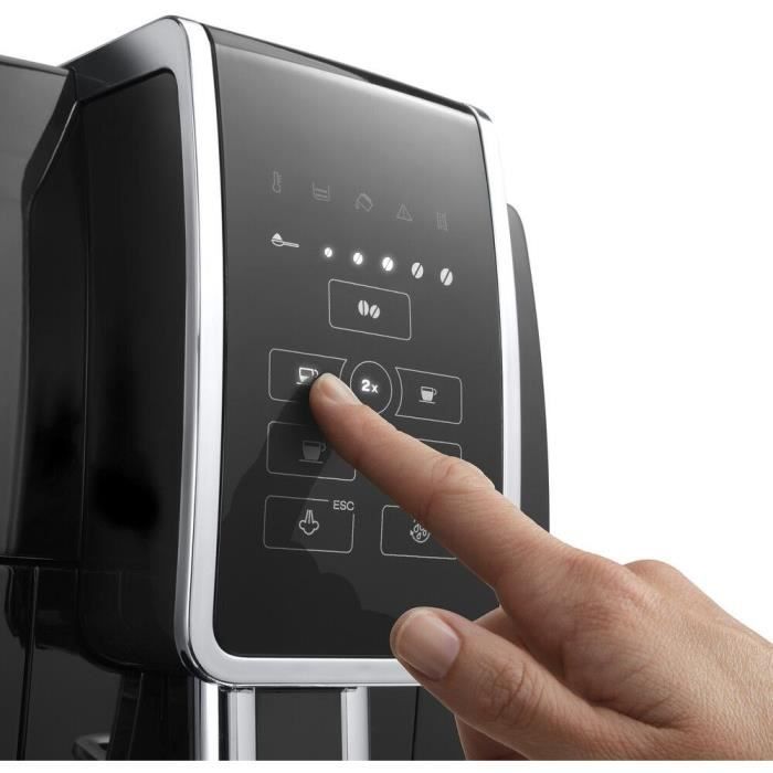 Cafetera espresso DELONGHI ECAM 350.15.B con molinillo, DINAMICA, 4 recetas - Negra