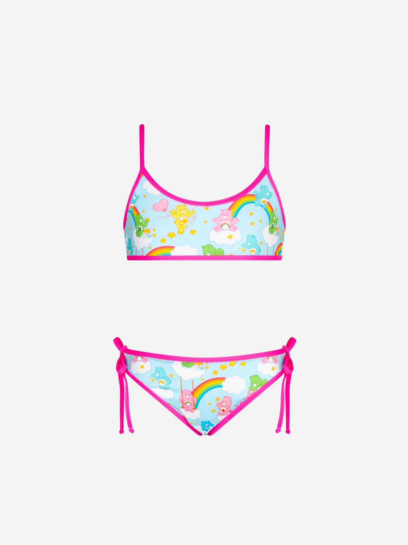 Bralettebikini voor meisjes met teddyberen en regenbogen | CARE BEARS EDI