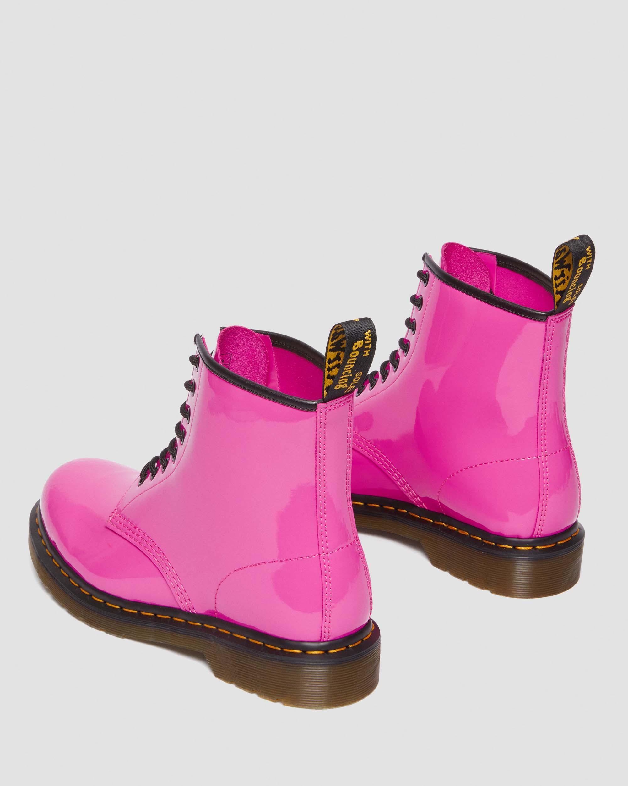 1460 Women's Patent Leather Lace Up Boots