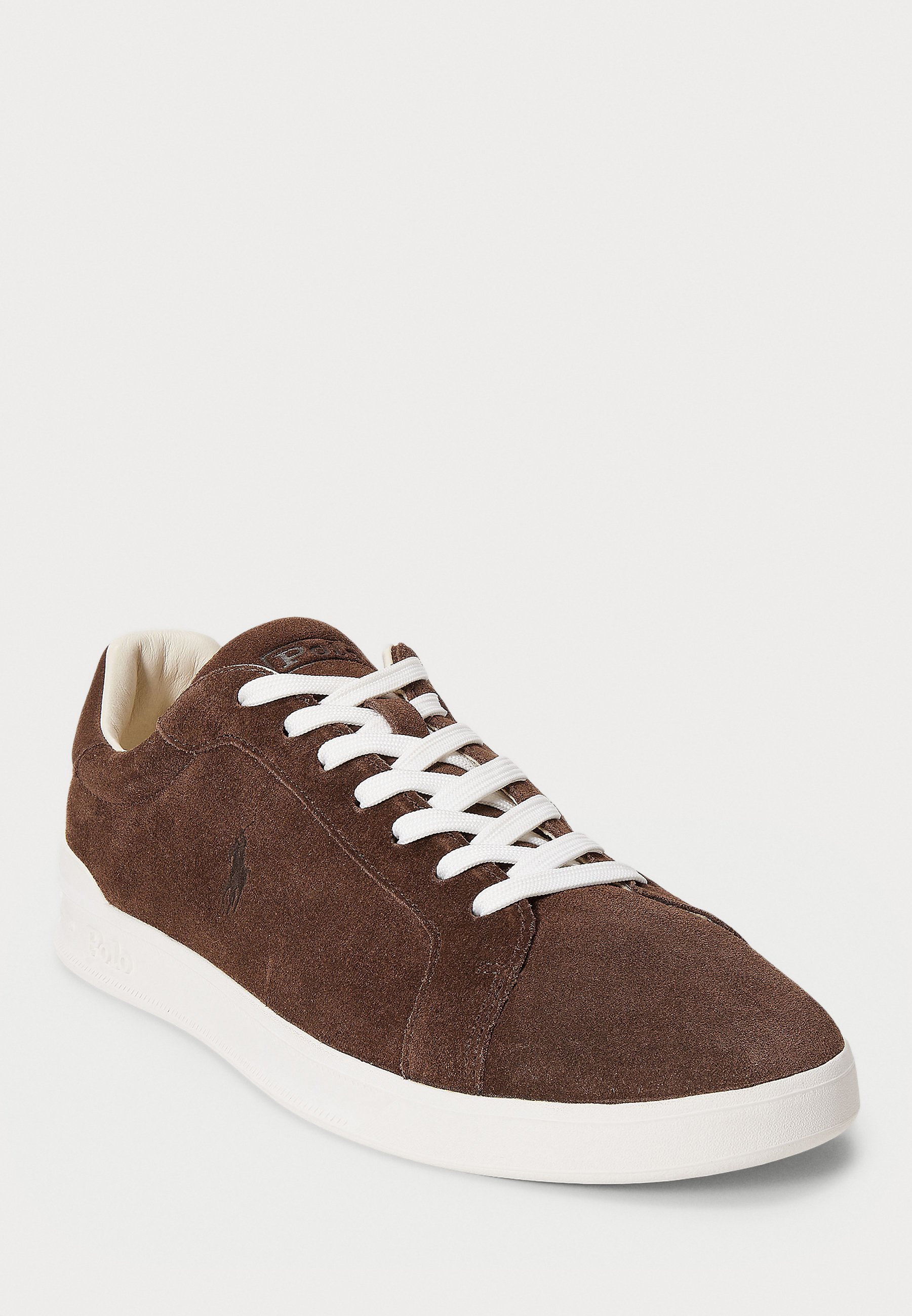 Polo Ralph Lauren HERITAGE COURT II Wildleder-Sneaker – Sneaker – Schokoladenbraun