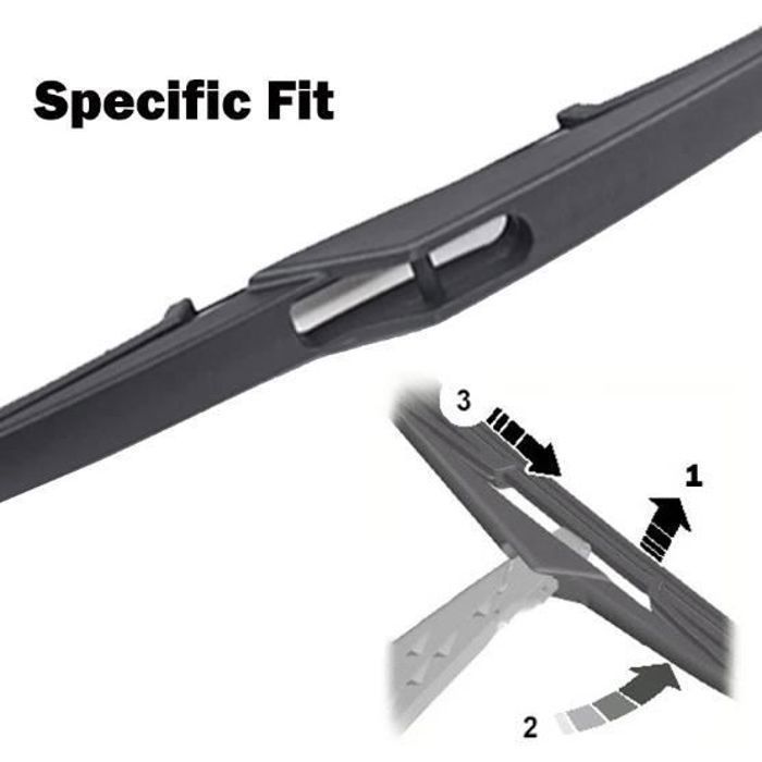 Juego de 3 limpiaparabrisas delanteros y traseros para Renault Scenic 3 - Grand Scenic 3 2009 2010 2011 2012 2013 2014 2015 2016