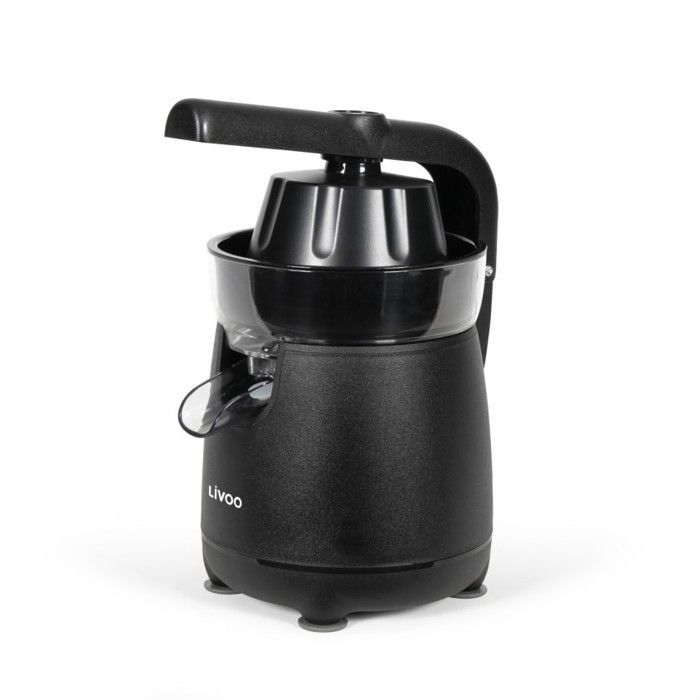 Exprimidor de cítricos - LIVOO - Diseño negro - 120 W - 2 conos - Brazo articulado