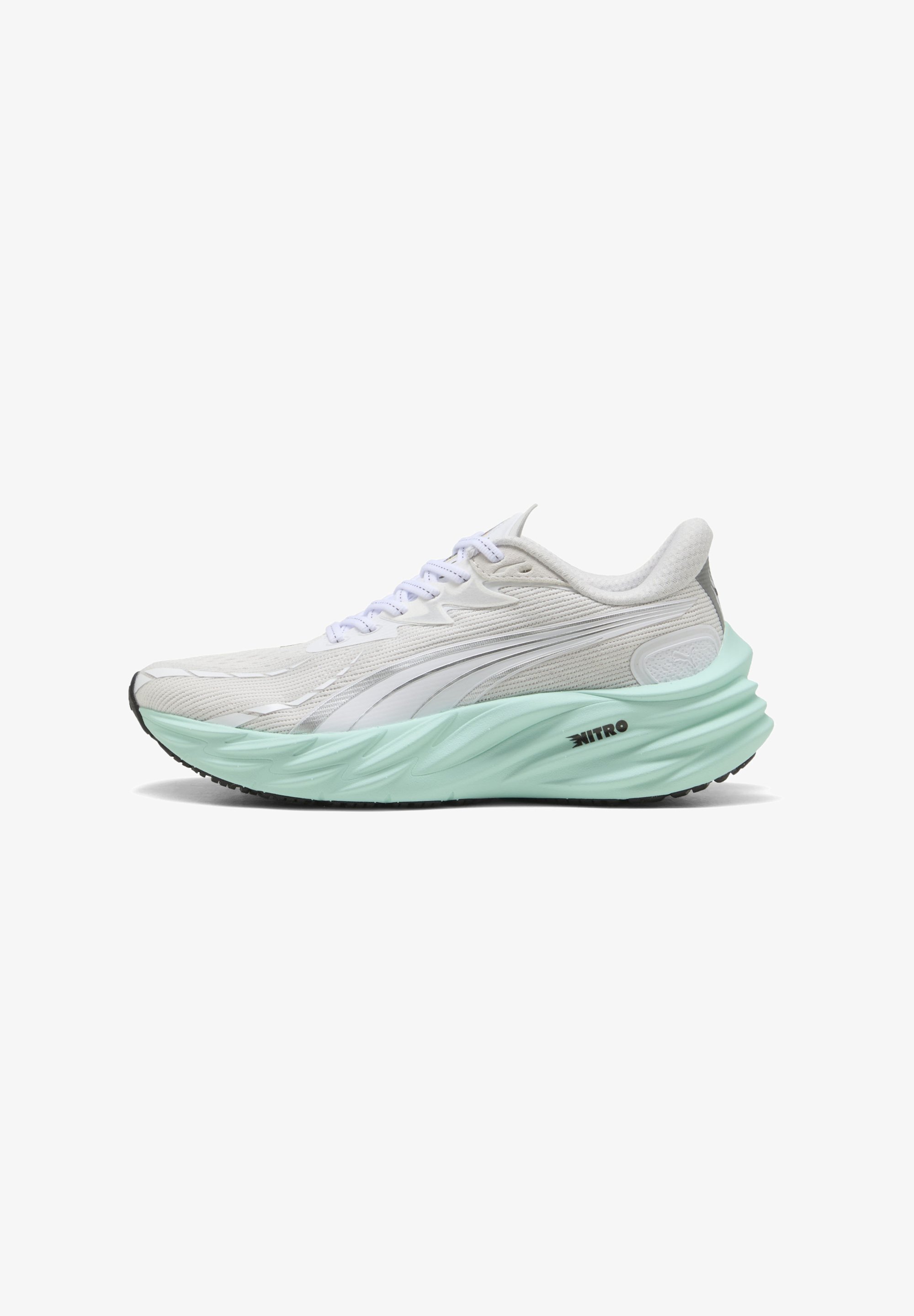 Puma VELOCITY NITRO - Wandelschoenen - wit/mint melt