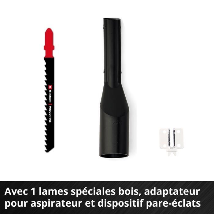 Einhell Scie sauteuse sans fil TC-JS 18/70 Li Kit PXC (18V, profondeur de coupe 70 mm) Livré avec Batterie 2,5Ah et Chargeur