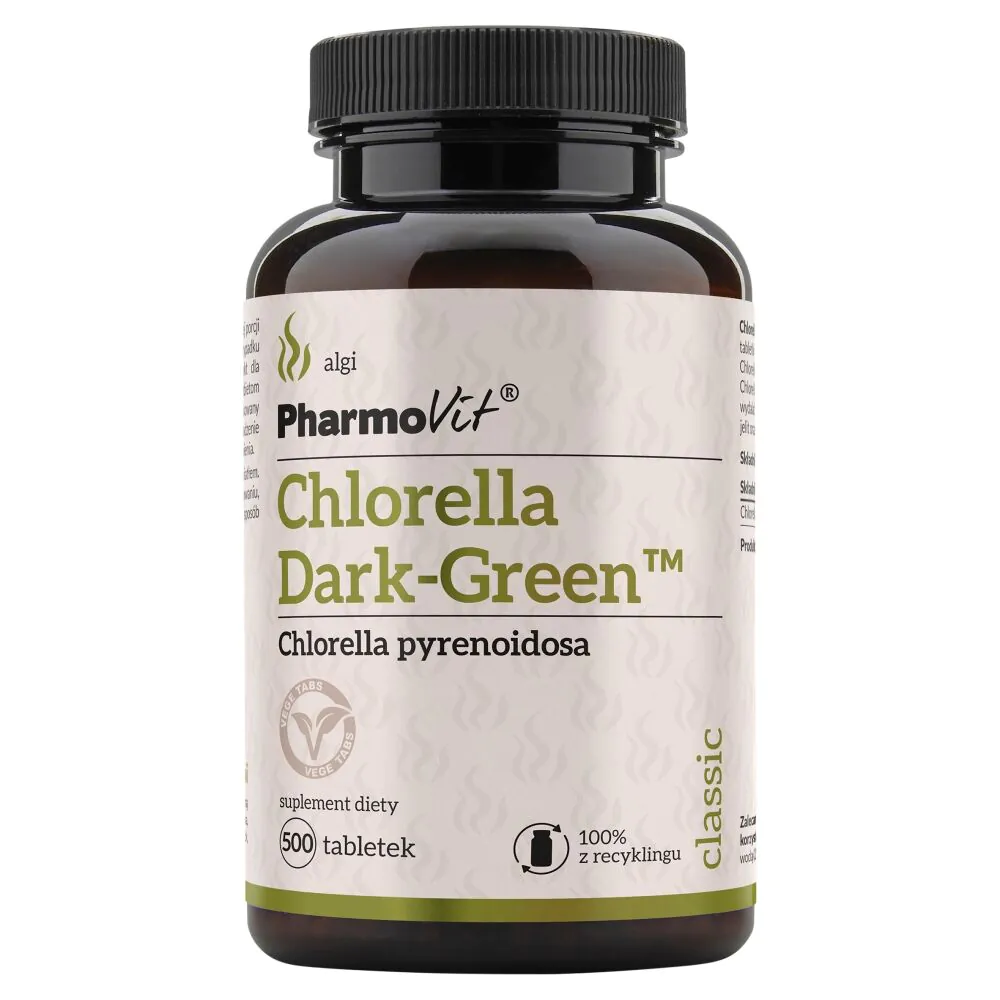 PharmoVit Chlorella Dark-Green, 500 tabl.
