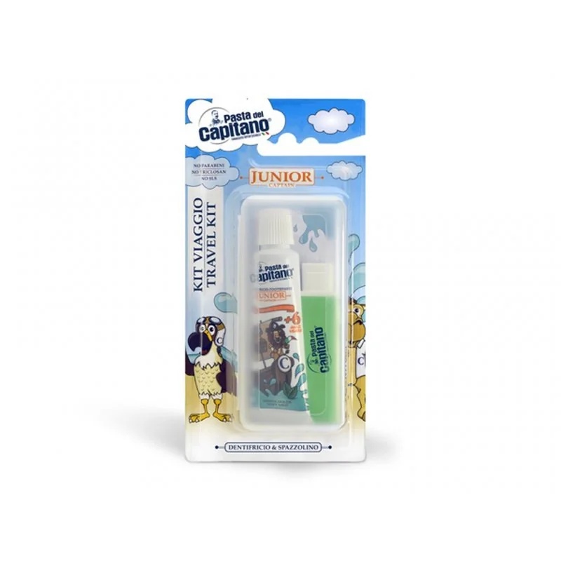 Kit de voyage DR. CICCARELLI Captain's Pasta : dentifrice et brosse à dents pour enfants – Hygiène bucco-dentaire