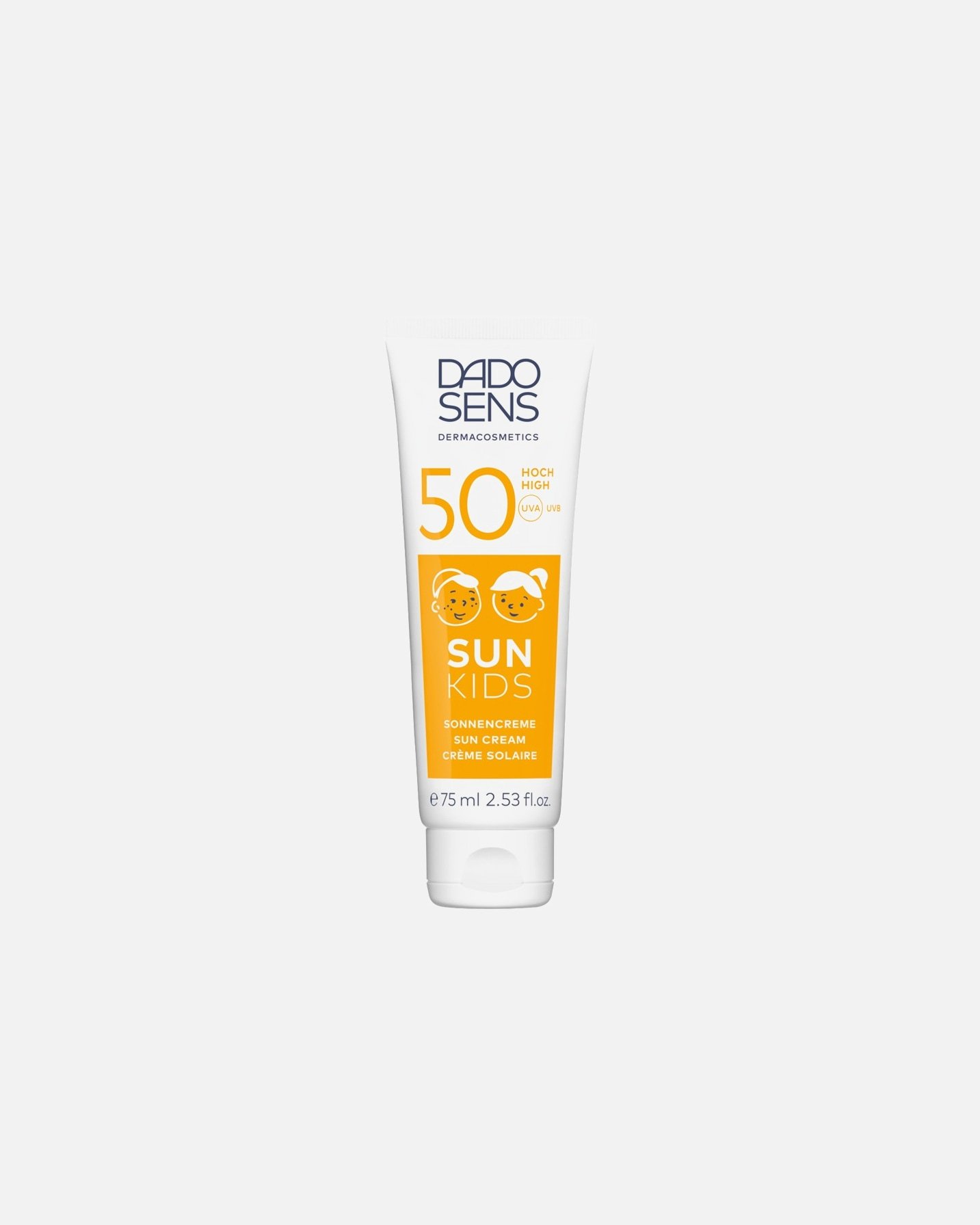 DADO SENS Dermacosmetics saules aizsargkrēms SUN KIDS saules aizsargkrēms SPF 50 - 75 ml