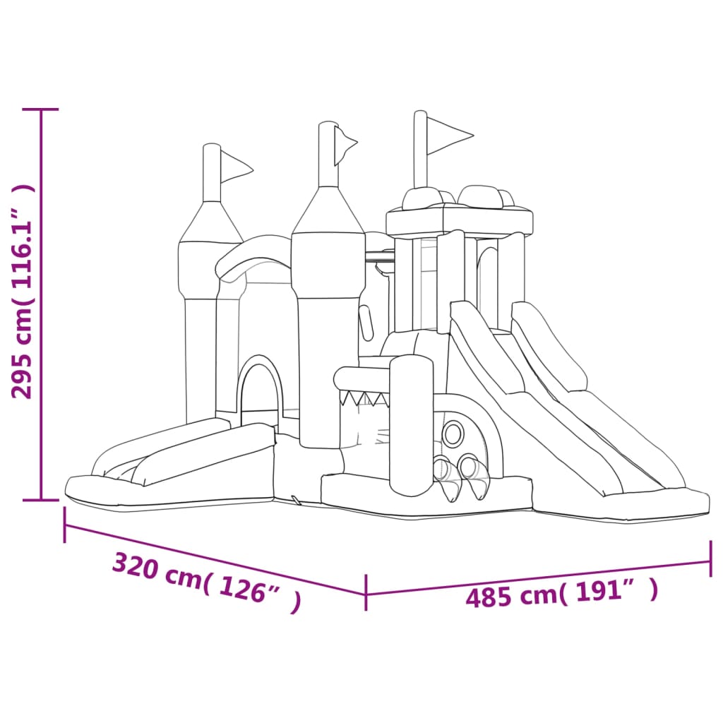 Castillo Hinchable Happy Hop 485 X 320 X 295 cm