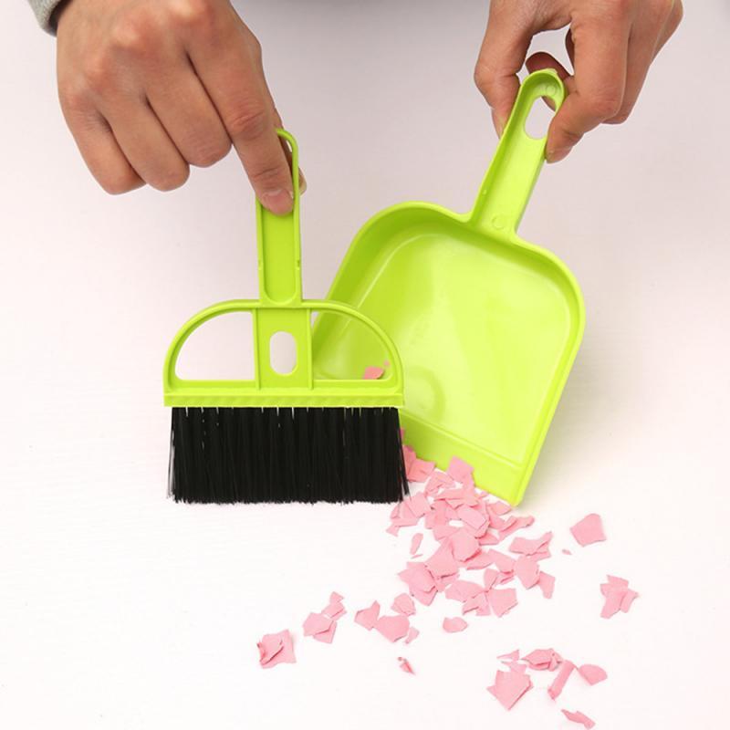 Mini balai de bureau, brosse de nettoyage pour voiture, brosse pour clavier, ensemble de deux pièces avec petit balai, outils de nettoyage auto