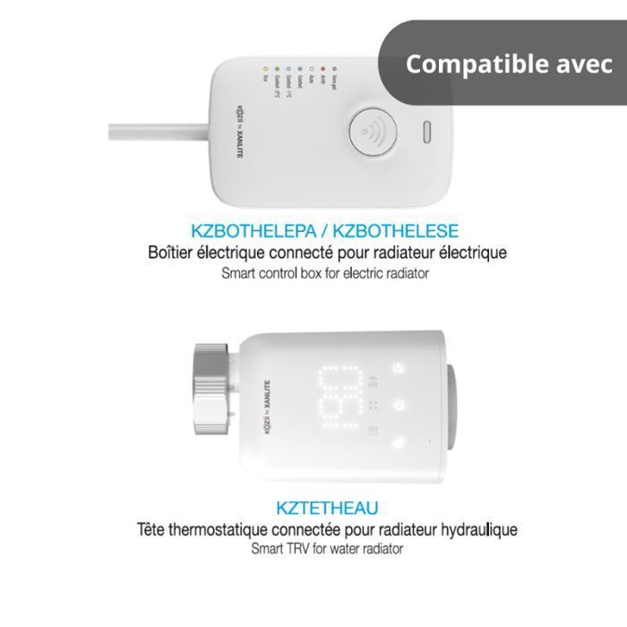 Gateway multiprotocolo conectado - XANLITE - KPAS01 - Branco - Wi-Fi - Zigbee