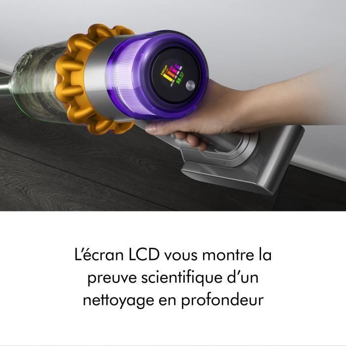 DYSON V15 Detect Absolute - Draadloze stofzuiger - 240 AW vermogen - Tot 60 minuten gebruiksduur - Borstel met geïntegreerde verlichting