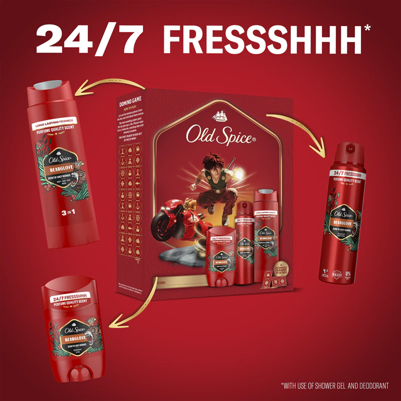 Old Spice Bearglove Anime-Geschenkset für Männer
