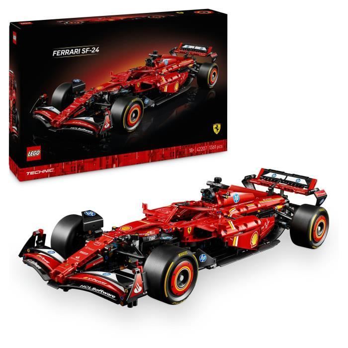 LEGO Technic 42207 F1 Ferrari SF-24 - Samlerbil med V6-motor for voksne