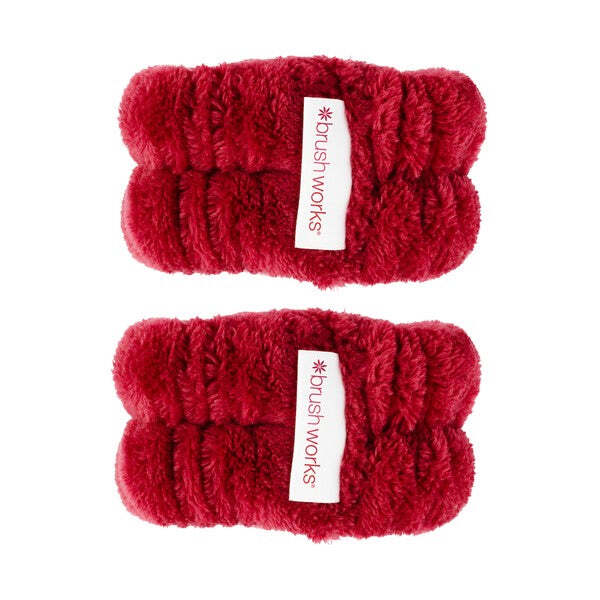 Brushworks Limited Edition Mikrofaser-Armbandwaschbänder (Rot)