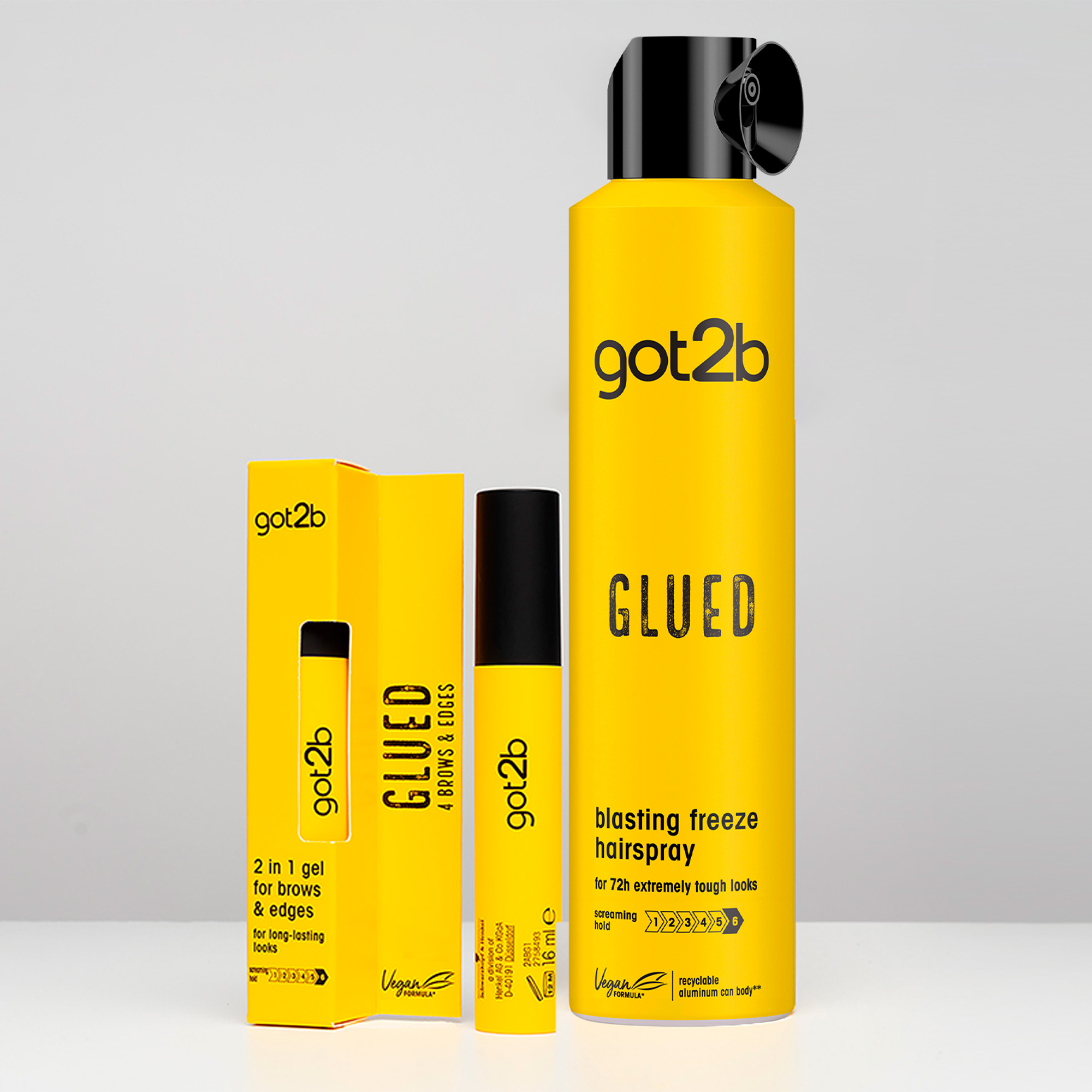 Glued 4 Brows & Edges gel za obrve Proizvodi i olovke za šminkanje obrva