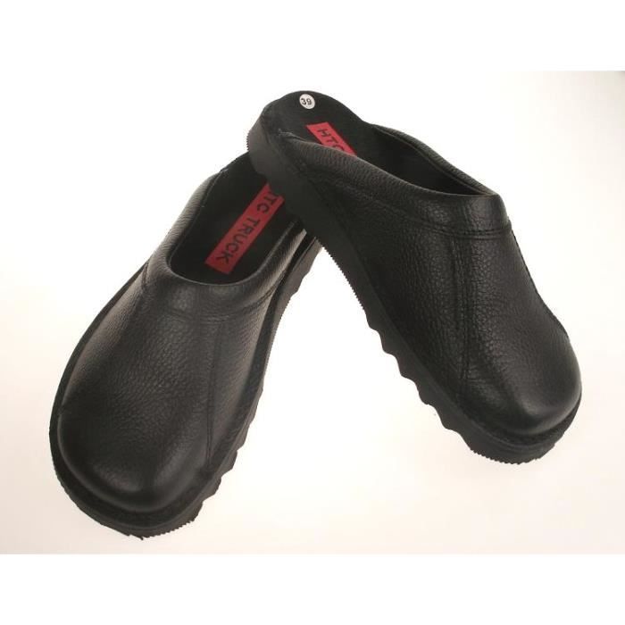 Zapatillas HTC Clack Road de piel - Unisex - Negras