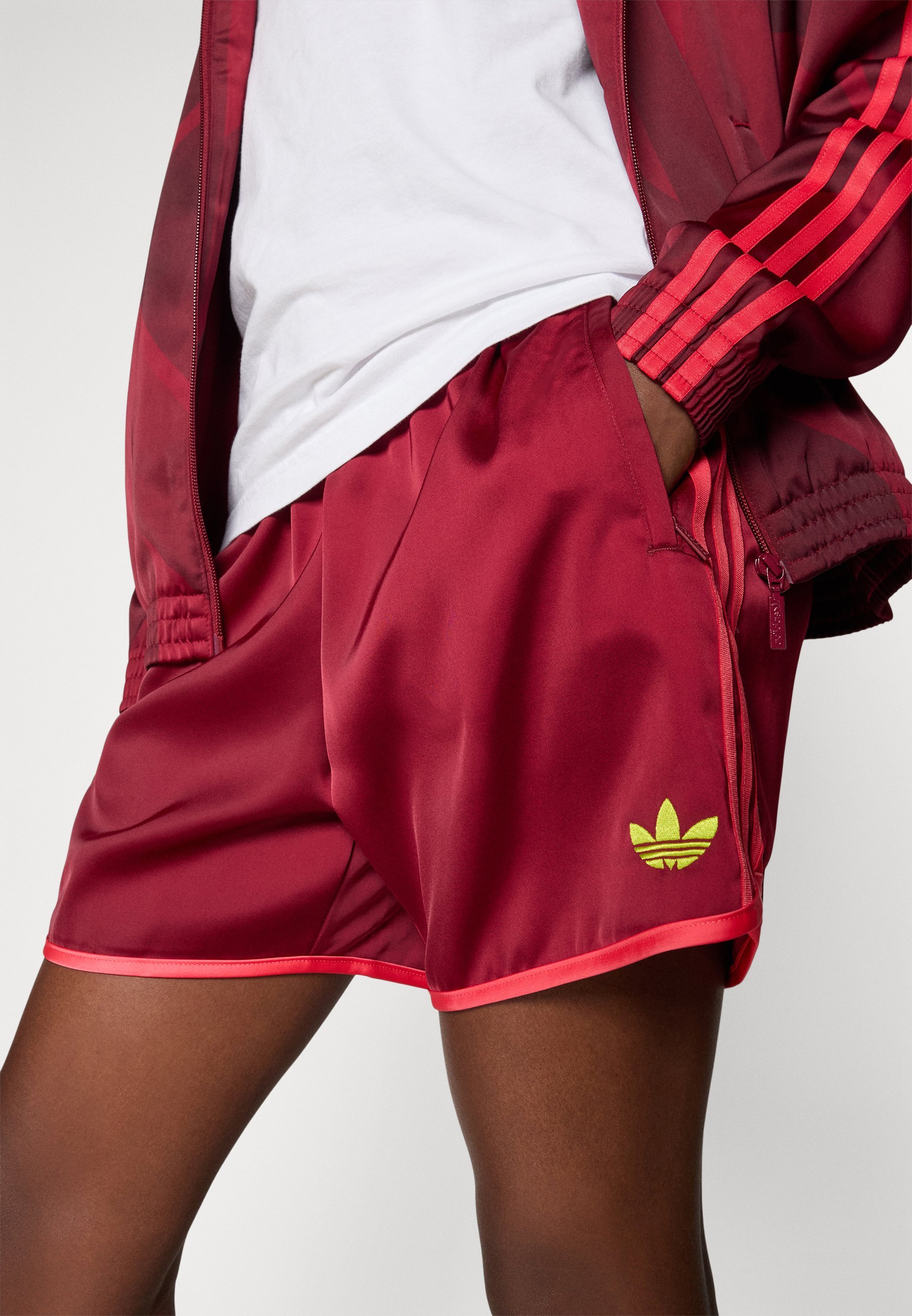 adidas Originals DEUTSCHLAND DFB SHORTS - Nationalmannschaftskleidung - Team-Farbe Burgunderrot