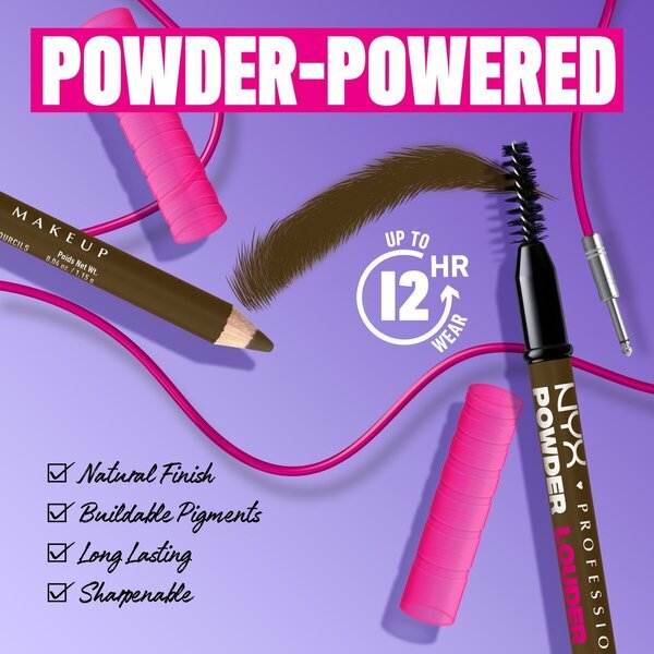 NYX Professional Makeup Powder Louder Taupe Brow Pencil antakių pieštukas