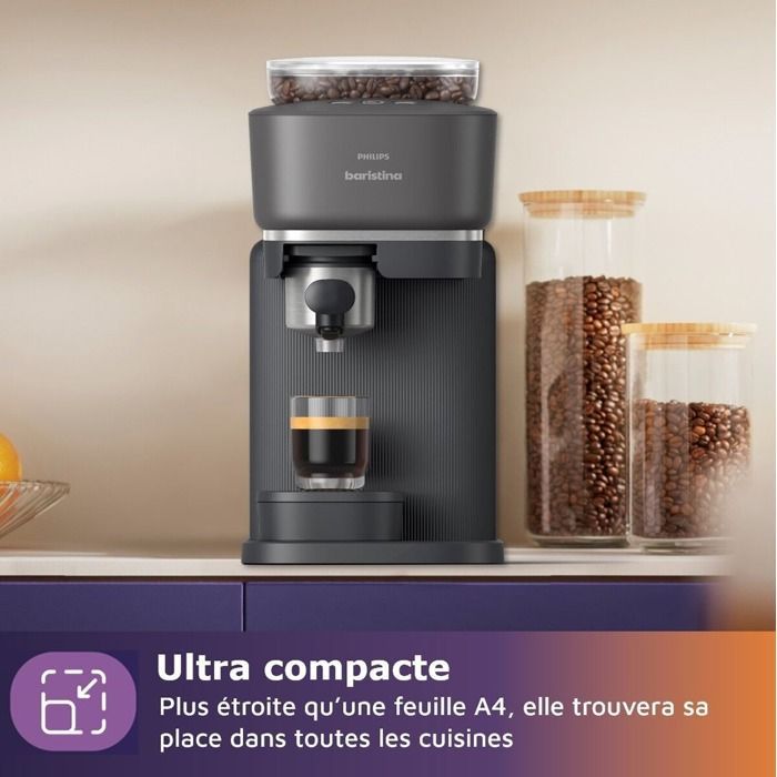 Expresso avec broyeur Philips Baristina BAR300/60 122,8 W Noir