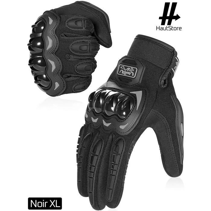 HautStore Motorcycle Gloves, For Motorcycle Racing, Mountain Biking, Climbing, Hunting, Motocross and Other Outdoor Sports, Black XL