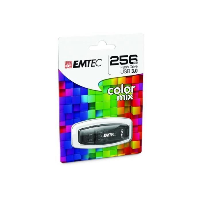 USB Flash Drive - EMTEC - C410 - 256GB - USB 3.0 - Read Speed 80MB/s