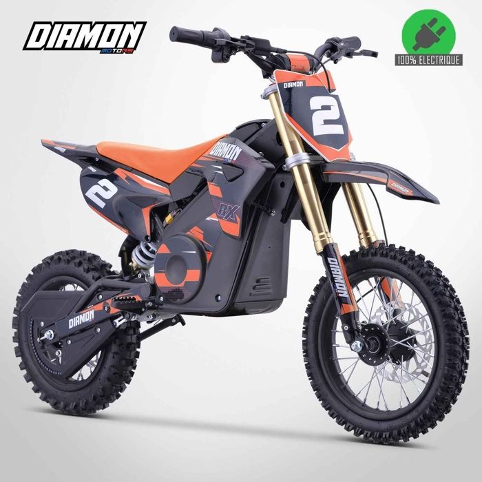 Moto Enfant Électrique 1300W / Moto cross ORION 1300W / 12/10 / Orange