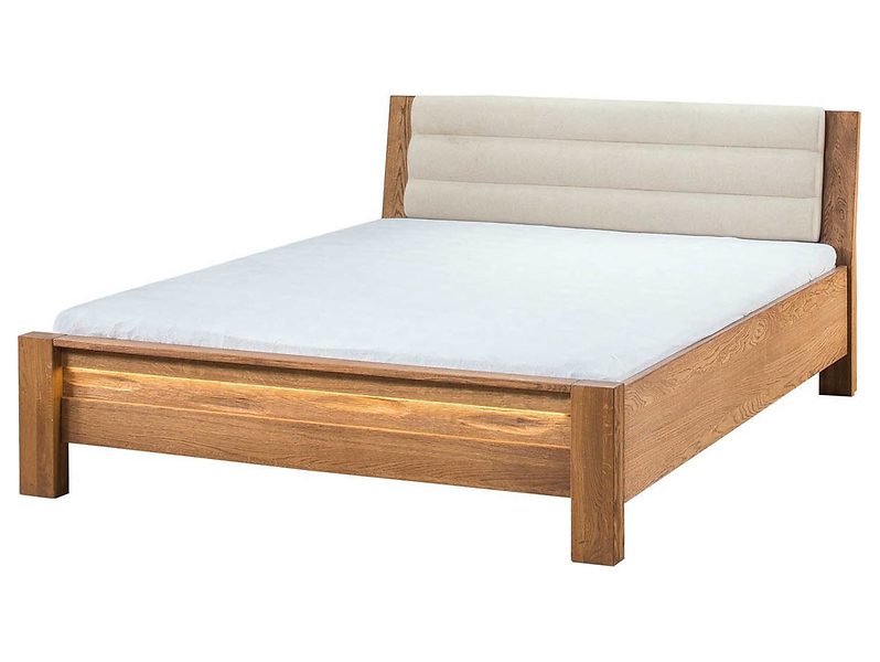 Łóżko Velvet B-76 160x200 masyw dąb rustical/nordic 101