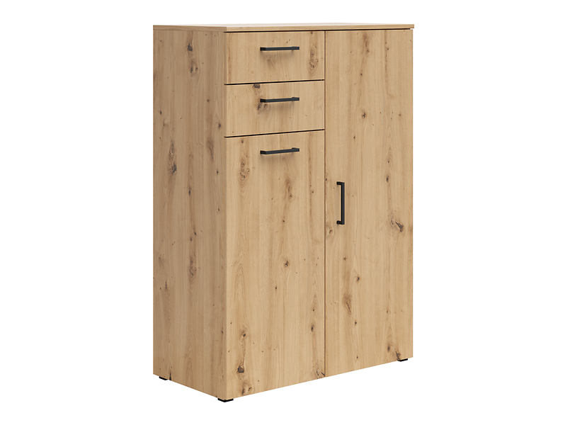 Komoda MultiDo z 2 drzwiami i 2 szufladami dąb artisan