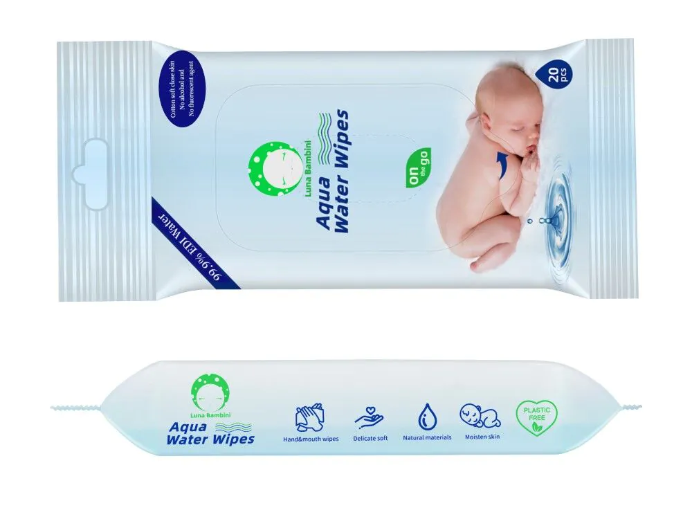 Luna Bambini Aqua Water Wipes Chusteczki wodne 20 szt.