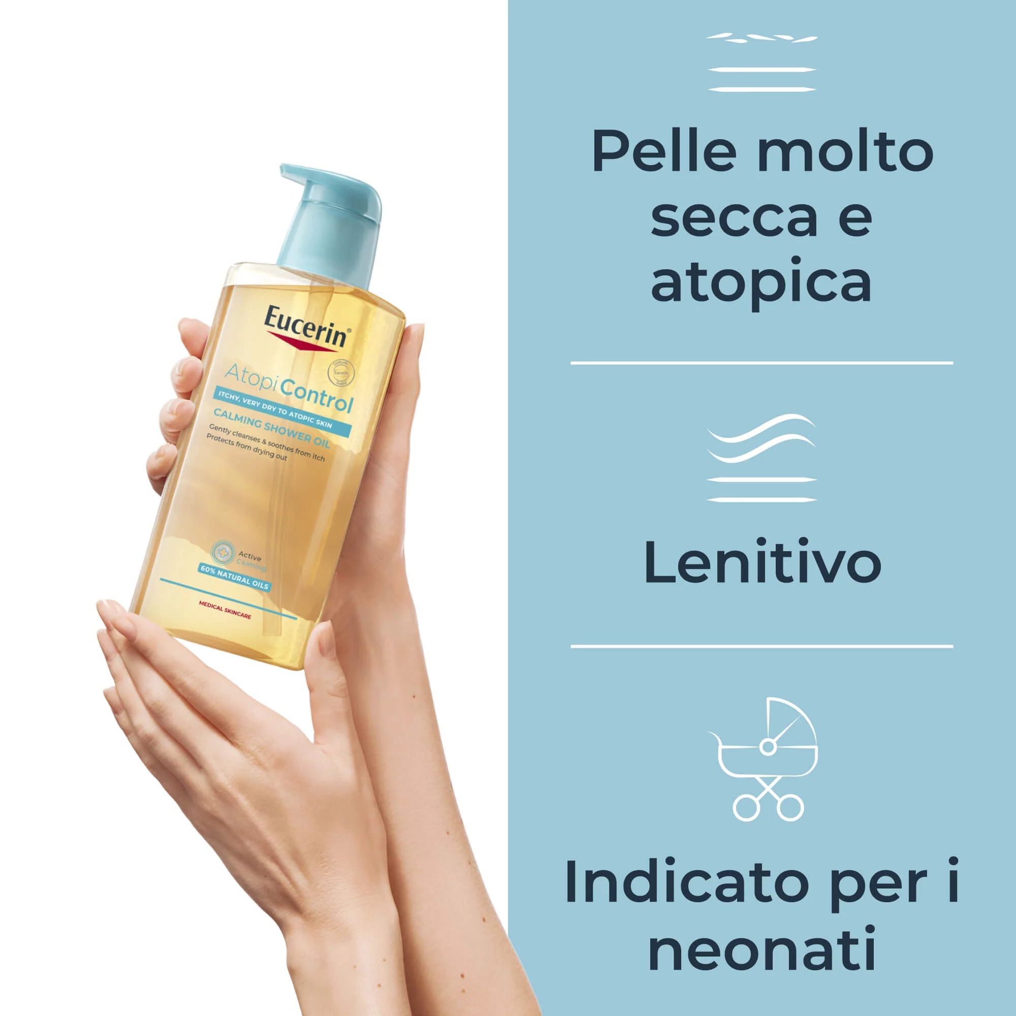 AtopiControl AtopiControl Olio Detergente - Bagno e Doccia, Olio Bagno