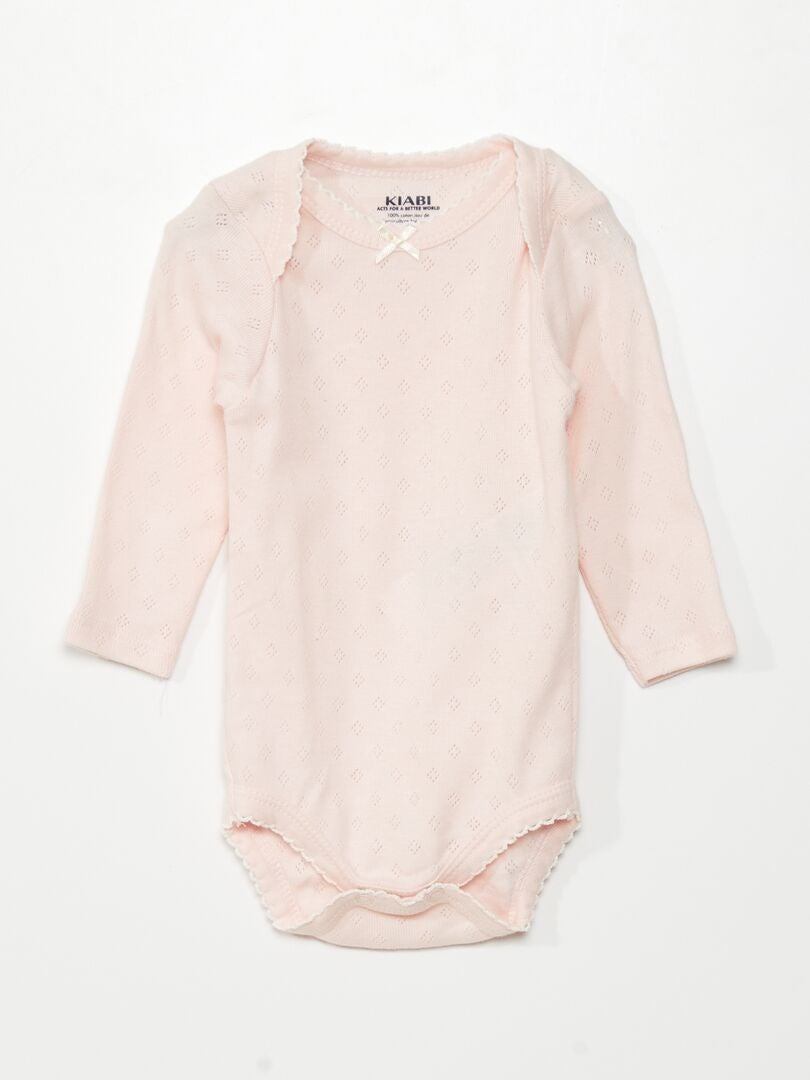 Set van 3 bodysuits met lange mouwen - ROZE