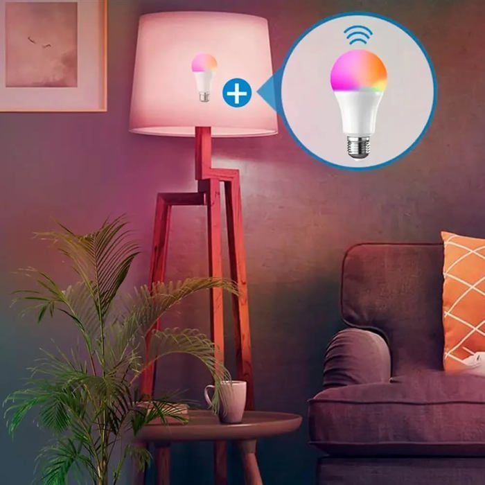 Bombilla LED inteligente multicolor con conexión WiFi - iFEEL Globe E27 - Lámpara de color regulable - Compatible con Alexa y Google Home