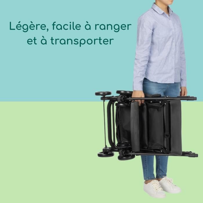 BEBE CONFORT Poussette canne Snow, ultra-légère (5 kg), De la naissance à 4 ans , Siège inclinable, Pliage compact, Mineral Graphite