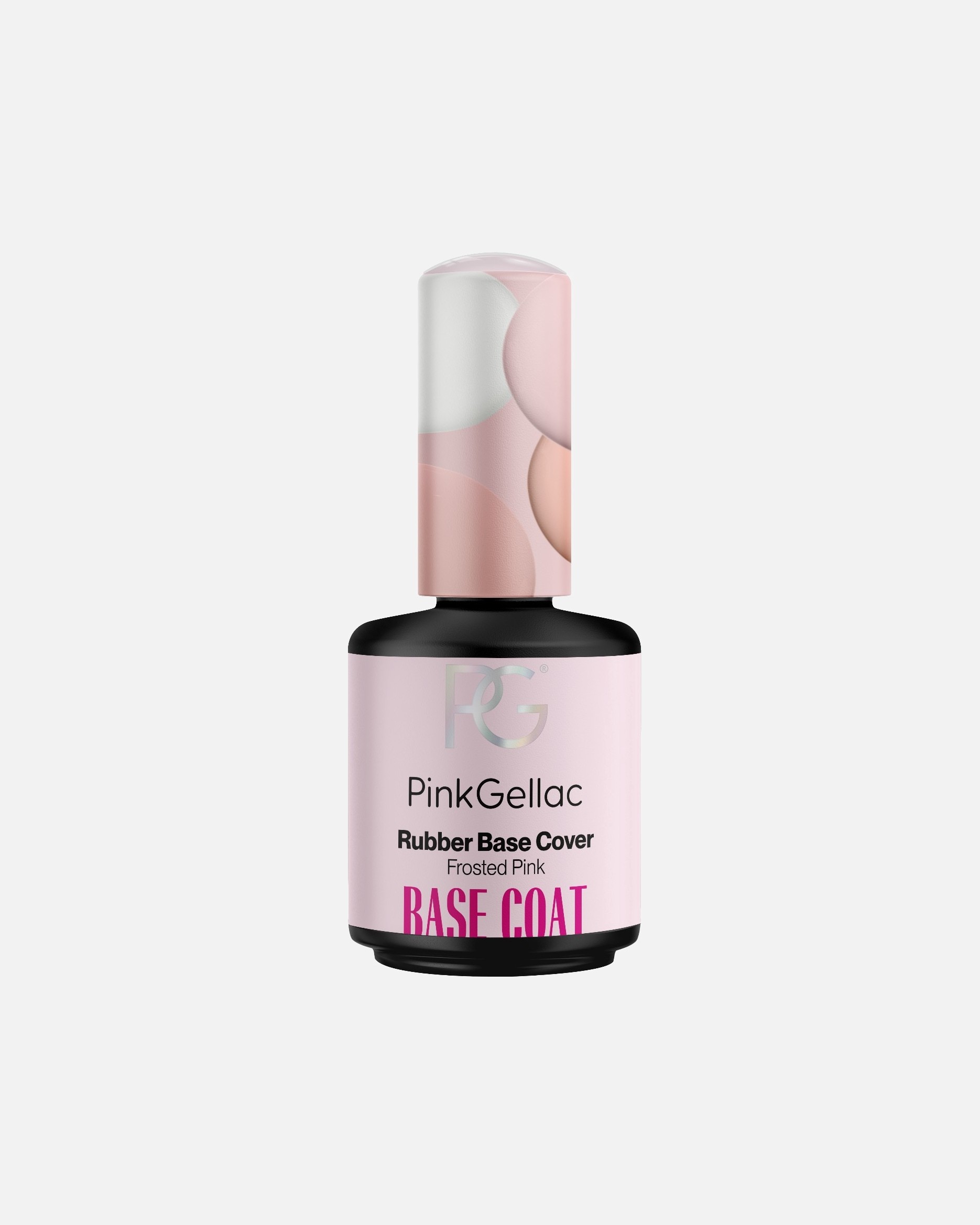 Pinkfarbener Gellac Unterlack, Gummibasis-Abdecklack – 15 ml