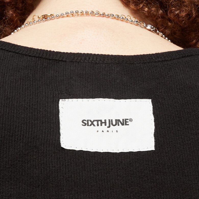 Tanktop met aangehechte mouwen